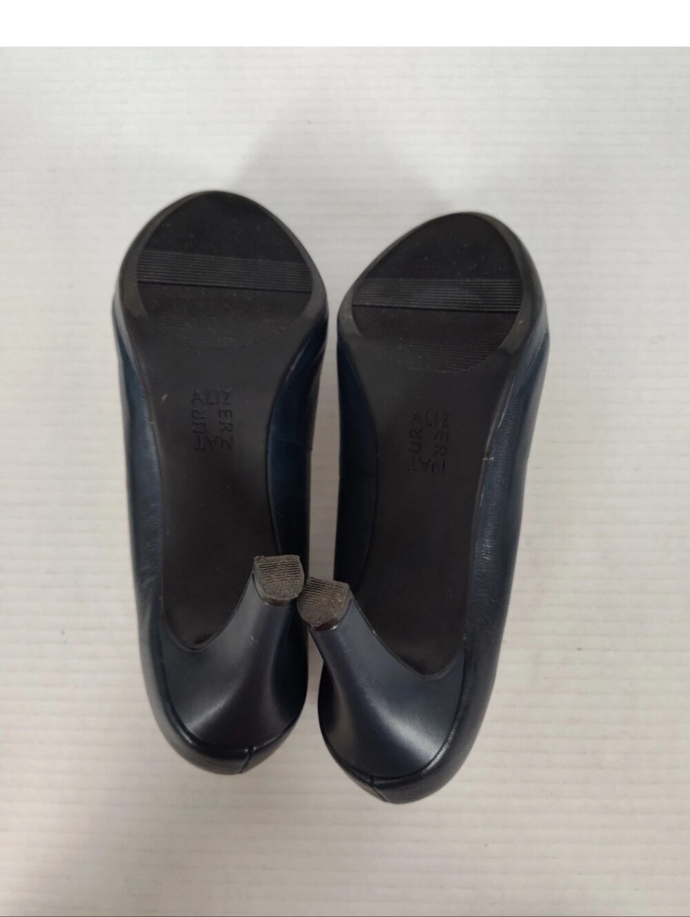 Naturalizer Michelle Navy Blue Leather Heels Womens Size 8.5 Slip on Pumps - Picture 5 of 8